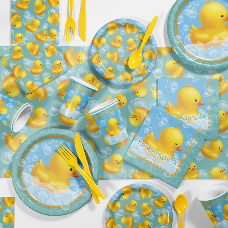 Creative Converting Bubble Bath Rubber Duck Baby Shower Kit Wayfair
